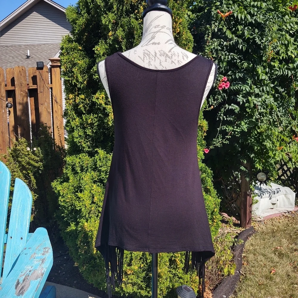 Oatt Large Love Black Tank Fringe Sides! - Picture 9 of 13